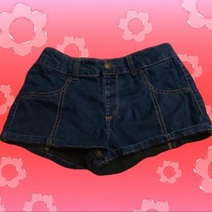 Rue 21  Women’s Vintage Y2K High Waisted Dark Denim Shorts size 25